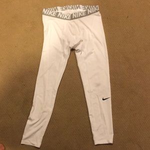 Nike white tights